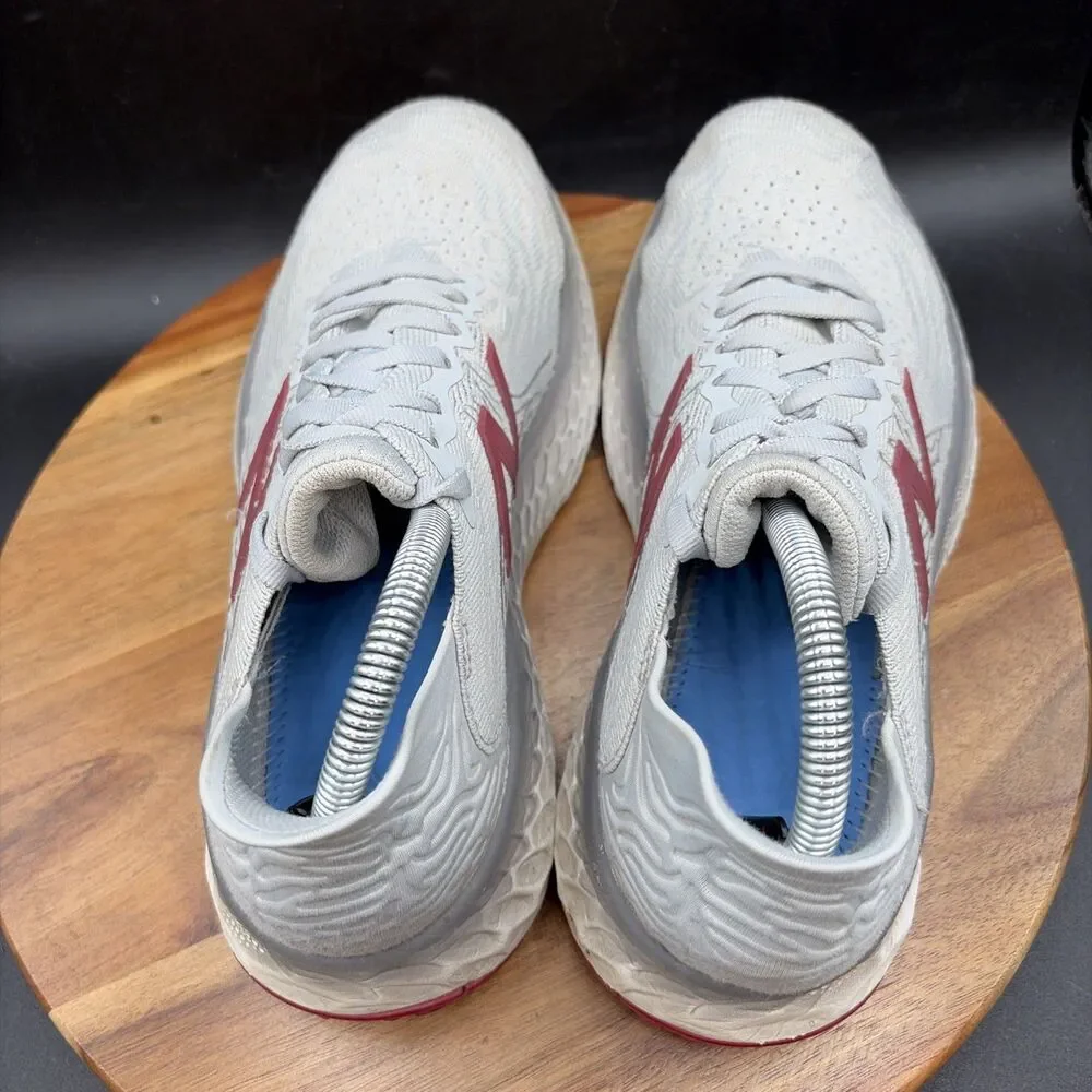 New Balance Fresh Foam 1080v10 Men’s Size 7.5 Running Shoes Gray Red Sneakers